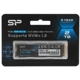 Твердотельный диск 2TB Silicon Power P34A60, M.2 2280, PCI-E 3x4 [R/W - 2200/1600 MB/s]